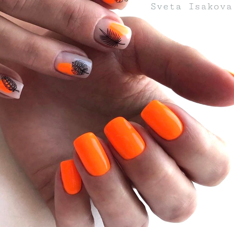Oranžový hybridný lak na nechty - GP Kurkuma, 10 ml