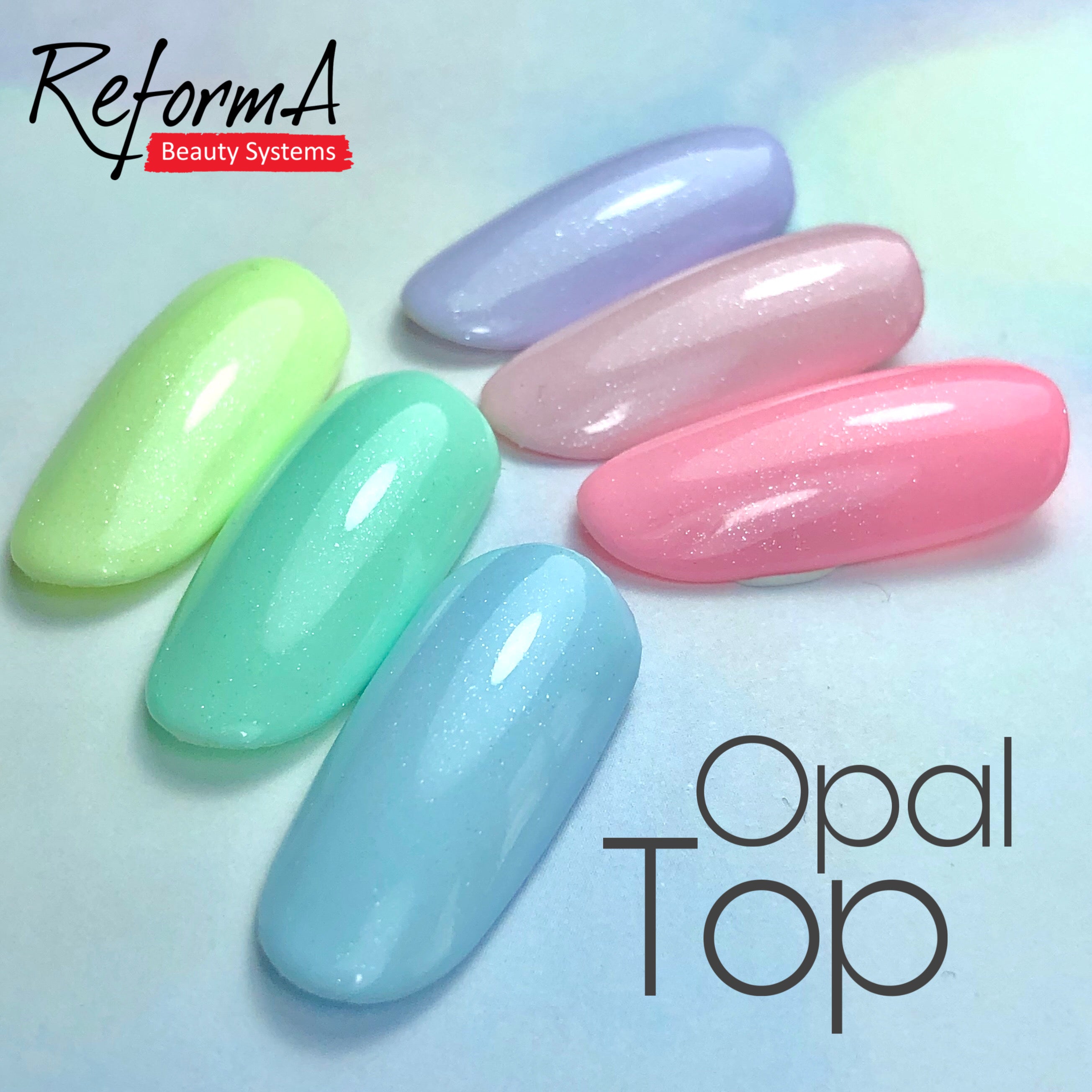 Jemný, subtílny hybridný top so strieborným prachom - Opal Top, 10 ml