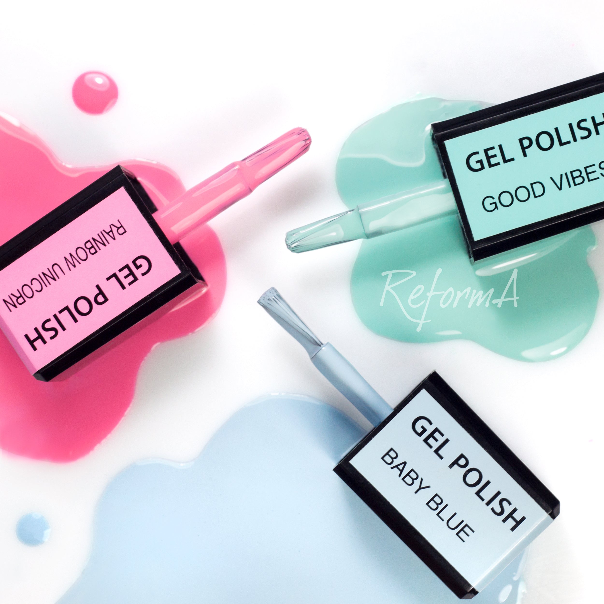 Pastelový, modrý, svetlý, modrý hybridný lak - GP Baby Blue, 10 ml