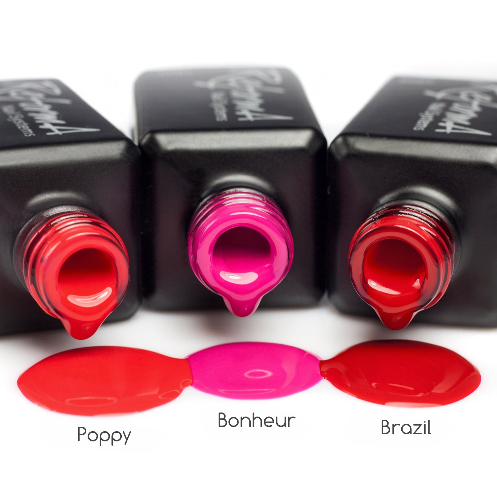 Červený hybridný lak na nechty - GP Poppy, 10 ml