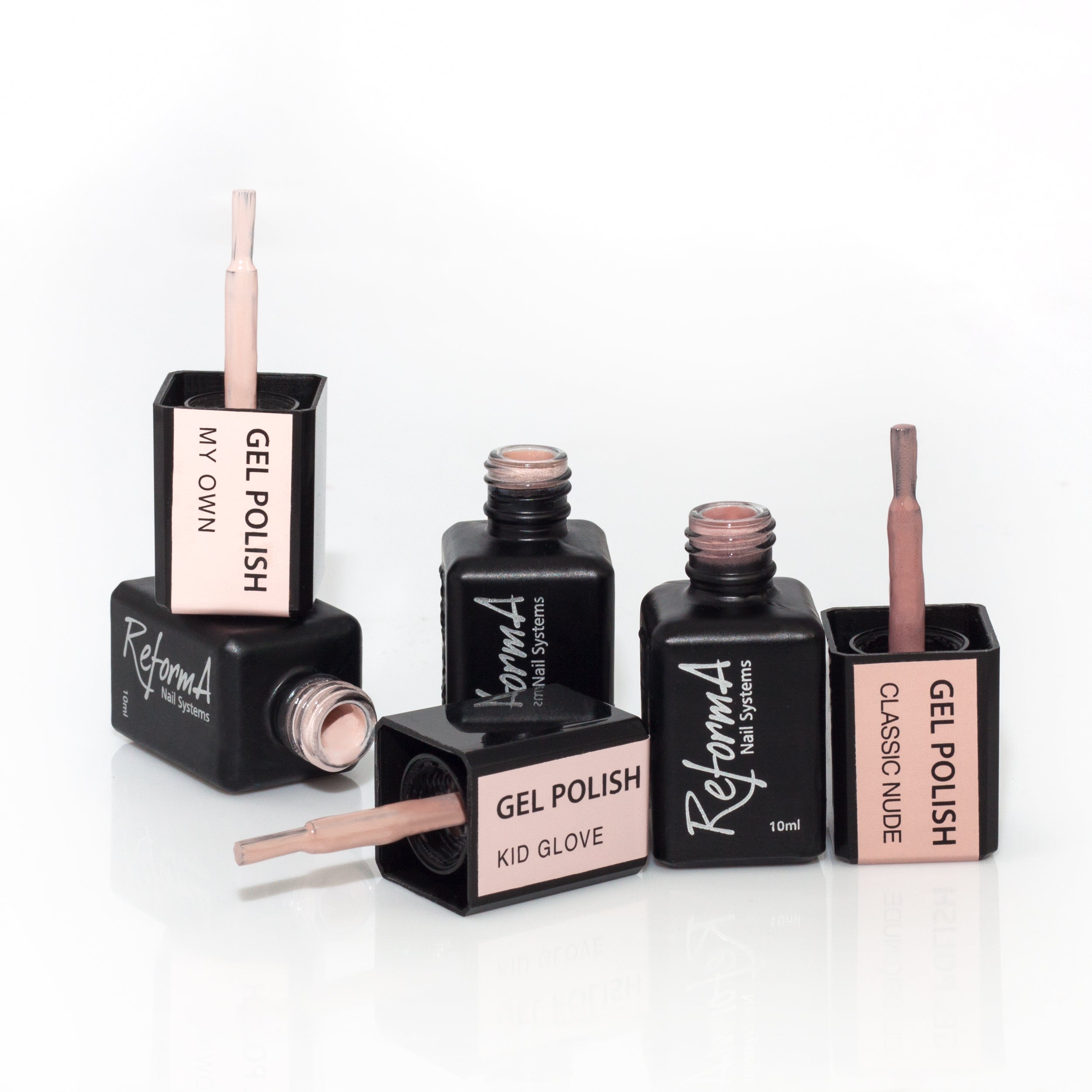 Béžový, polopriehľadný, prírodný nude hybridný lak - GP Classic Nude, 10 ml