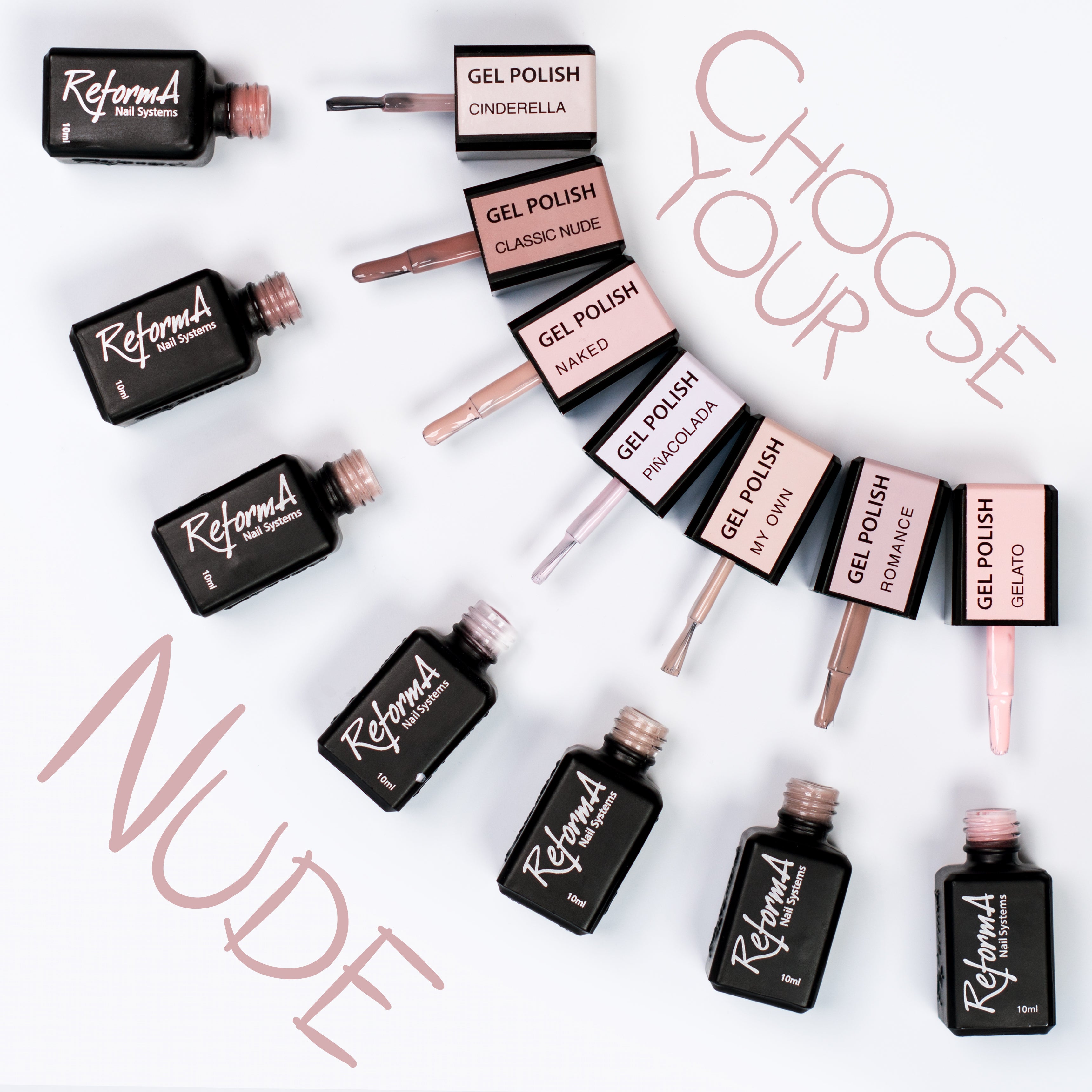 Béžový, polopriehľadný, prírodný nude hybridný lak - GP Classic Nude, 10 ml