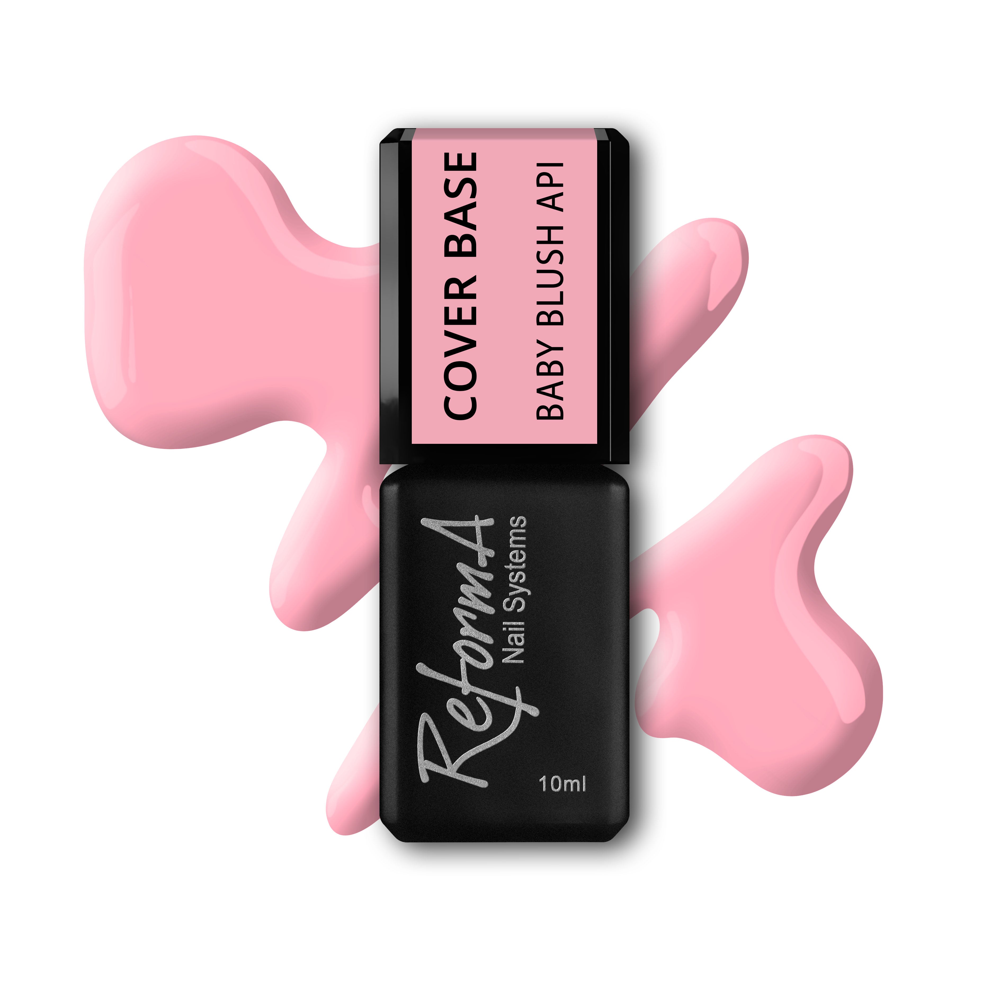 Gumová, stavebná, ružová, nahá, ružová hybridná báza - Baby Blush API, 10 ml